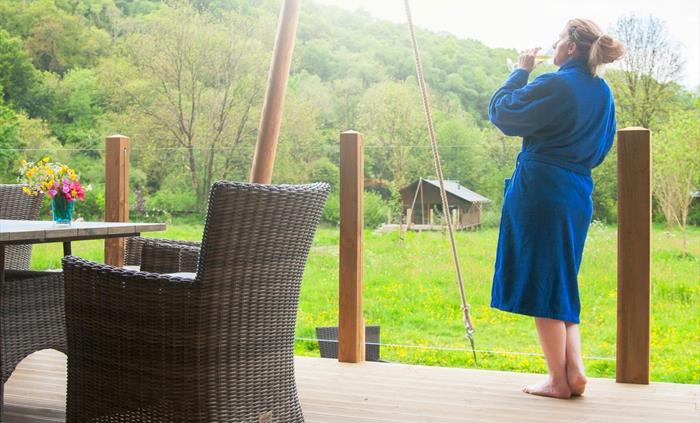Secluded and rural.  The ideal place to unwind and relax
